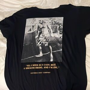 Euforeia golf company shirt size XL 100%cotton spicoli logo on back